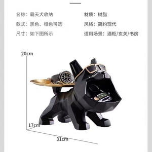 Petites décorations créatives en résine écologiques pour table basse, salon, entrée, véranda, meuble TV, Noël, Pâques, <span class=keywords><strong>Bouledogue</strong></span> français - Product Image 6