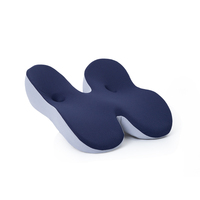 Coussin de siège ergonomique personnalisé en mousse à mémoire de forme, soutien orthopédique du coccyx, antidérapant, respirant, housse amovible, design profilé