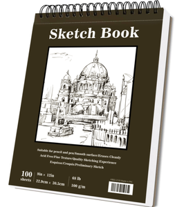 Nghệ thuật Sketchbook nghệ thuật vẽ tranh giấy viết 9x12 inch phác thảo cuốn sách xoắn ốc máy tính xách tay - Product Image 1