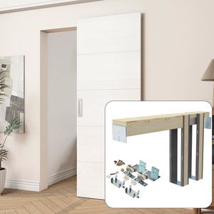 Herrajes WEKIS para Puertas Corredizas de Acero, Accesorios Duraderos para Marcos de Puertas Ocultos, para Dormitorio, Oficina en Casa, Sala de Estar, Uso Interior - Product Image 1