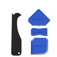 Kit de 4 grattoirs multifonctions pour jointoiement et décapage de colle, outil magique pour le nettoyage des bords et l'élimination des résidus de colle pour la maison
