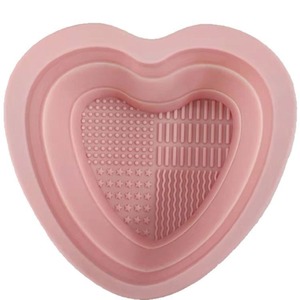 Foldable <b>Silicone</b> Makeup Brush Cleaner Bowl Beauty Tool Washing Cleaning <b>Mat</b> Pad Cosmetic Sponge Powder Puff for Home Use - Product Image 1