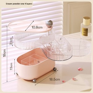 Nhiều lớp Máy tính để bàn hộp lưu trữ cho hộ gia đình chăm sóc da bàn trang điểm làm đẹp trứng trang điểm bàn chải kidsren của tóc <span class=keywords><strong>chai</strong></span> thủy tinh - Product Image 6