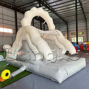 <span class=keywords><strong>Mini</strong></span> maison de rebond blanche aufblasbare ballon rutsche petit <span class=keywords><strong>toboggan</strong></span> de jardin <span class=keywords><strong>toboggan</strong></span> de fête pour enfants pour piscine - Product Image 2