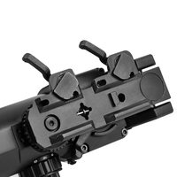 Lunette de Tir Fixe Luger 1x-4x à Double Usage Avec Mini Point Rouge pour la Chasse en Extérieur