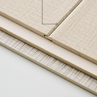 Plafond en WPC intégré en fibre de bambou ignifuge recouvert de PVC, panneau mural en WPC imperméable pour la décoration de la maison