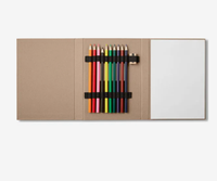 Ensemble de crayons publicitaires personnalisés avec logo, bloc-notes à feuilles amovibles, vente en gros promotionnelle