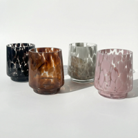 Bouteille diffuseur de parfum en verre soufflé à la main double couche de luxe, récipient décoratif artistique pour la maison, idéal pour la fabrication de bougies haut de gamme