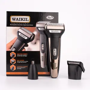 2022 WAIKIL Hot sale men's three-in-one electric razor razor set rechargeable razor