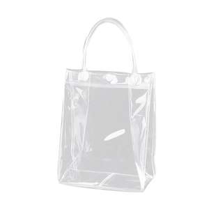 Clear Storage Pouch Organizer Portable PVC Transparent Champagne Red Wine Bottle Ice Tote Bag