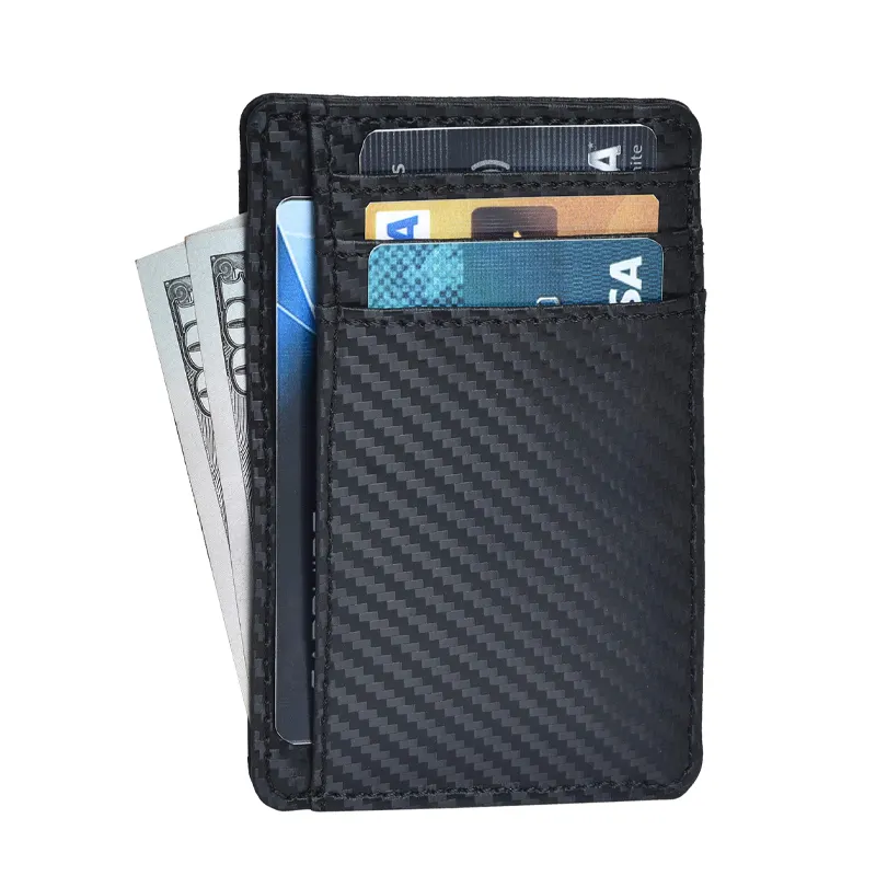 Wholesale Amazon Hot Selling Soft Leather Material Front Pocket Rfid Blocking Minimalist Slim Wallet For Mens Credit Card