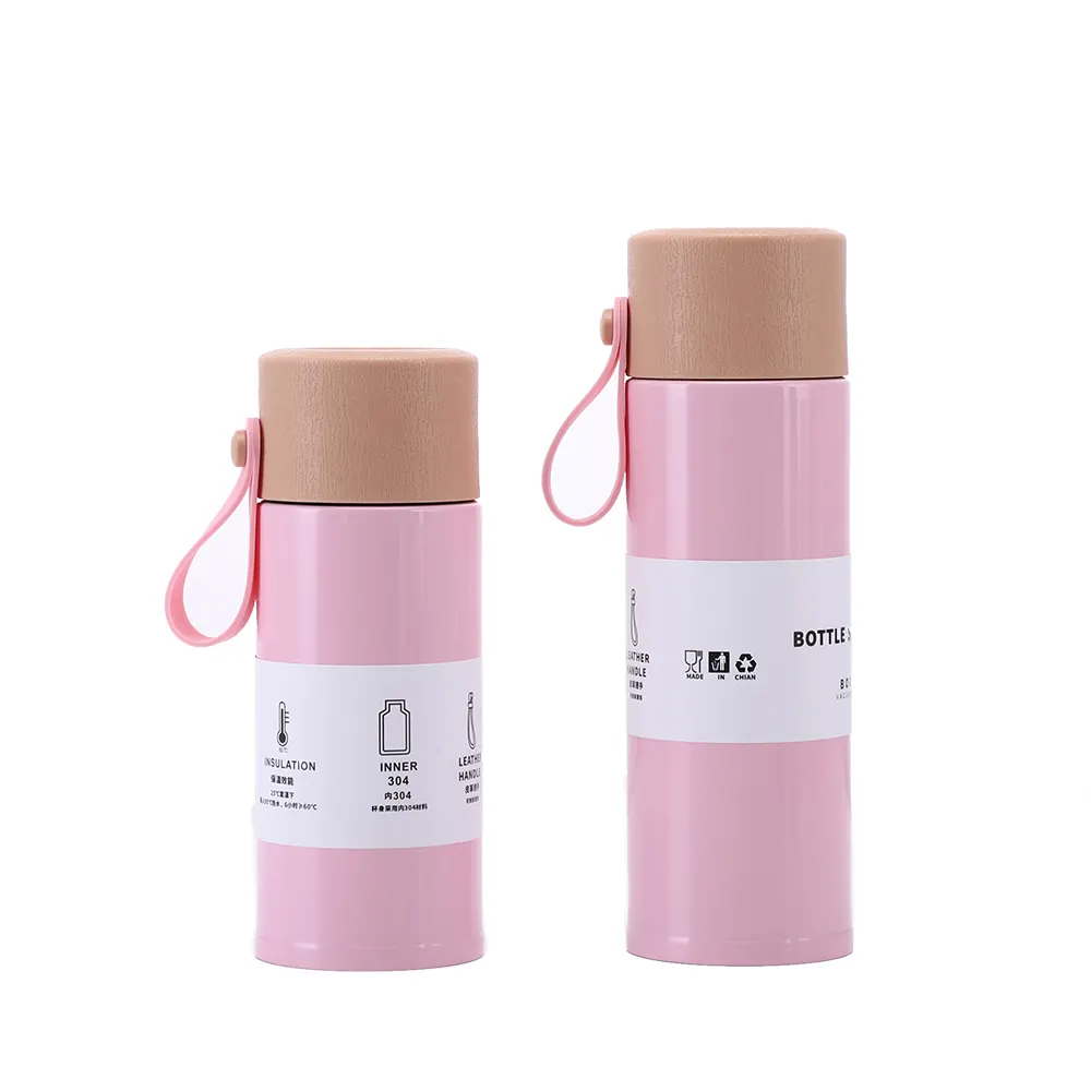 Botella de agua deportiva personalizada para niñas, recipiente portátil de gimnasio con mango de silicona, color rosa arcoíris, 2022