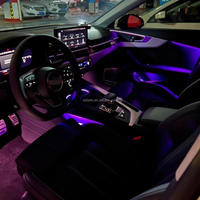 Lumière ambiante LED multicolores RGB pour Audi A5 A4 B9, accessoires de style automobile pour voiture avec kit d'éclairage ambiant d'origine