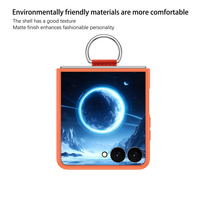 Étui pliable personnalisable avec anneau de maintien pour Samsung Galaxy Z Flip 8 7 6 5 4, plusieurs couleurs, coque de protection pour téléphone