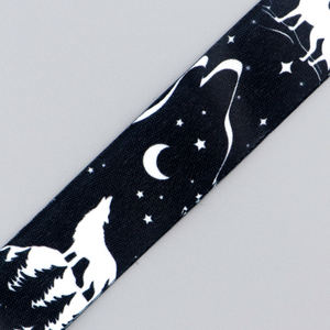 Moon <span class=keywords><strong>Wolf</strong></span> Nylon-Schlüsselbänder - Langlebige, Wasserdichte, Modische Accessoires für Ausweise, Handyriemen, DIY-Hängeseile - Product Image 4