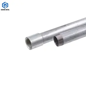 3 4 2 1 Inch 1/2 Quot;X21' Threaded Galvanized Pipe With thread End