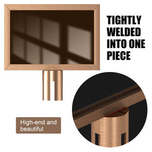 Nouvelles barrières de file d'attente rétractables à double face A3/A4, créatives, avec supports de signalisation pour hôtels - Product Image 4