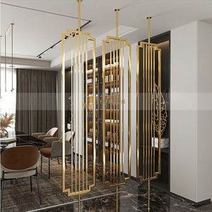 EX096 Modern Luxury Stainless Steel Divider <b>Screen</b> Elegant Multi Functional Metal Partition Durable Irregular Structure Room - Product Image 6