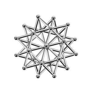 Bộ đồ chơi xếp hình nam châm 36 que nam châm và 27 viên bi kim loại, que nam châm Neodymium - Product Image 2