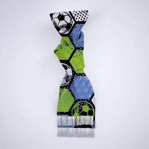 Écharpe de supporter de football personnalisée à prix de gros, écharpe tissée avec le nom de l'équipe, équipement pour supporters de stade, écharpe de supporter sportive sur mesure, cadeau personnalisé - Product Image 3