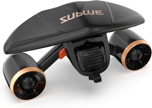 สกูตเตอร์ใต้น้ำ Sublue Mix Pro มอเตอร์คู่ ลึกสูงสุด 40 เมตร กันน้ำได้ 45 นาที แบตเตอรี่ถอดได้ 122Wh ความเร็ว 1.6 ม./วินาที น้ำหนัก 3.5 กก. - Product Image 1