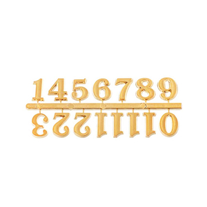 Décoration d'intérieur : 12 chiffres romains autocollants en acrylique doré de 2 cm pour <span class=keywords><strong>horloge</strong></span> - Product Image 6