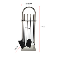 Ensemble d'outils de nettoyage pour foyer et brasero en acier, pour usage domestique et camping, vente en gros usine moderne