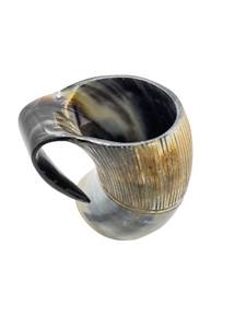Taza de cuerno pulido vikingo de búfalo Natural hecho a mano de alta calidad con acabado Natural para cerveza y cerveza a precio mayorista - Product Image 4