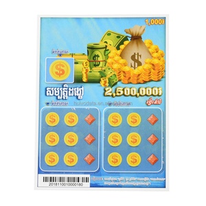Lottery Scratch and Win Card Lottery Scratch Off Ticket Printing Custom Scratch Off Cards Maker - Product Image 4