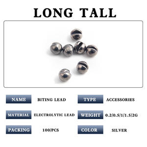 Plombs de pêche à la ligne en plomb, 100 pièces en boîte, pour la pêche en mer et la pêche sur les rochers, accessoires de pêche durables et fonctionnels - Product Image 2