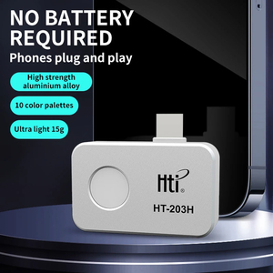 กล้องถ่ายภาพความร้อน HTI HT-203H 256*192 สำหรับตรวจจับข้อบกพร่องของอุปกรณ์ กล้องถ่ายภาพความร้อนแบบ Android Type-C 25Hz กล้องถ่ายภาพความร้อนแบบพกพา HT-2 - Product Image 3