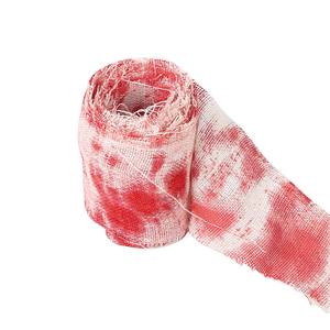 Fête d'Halloween Maison Hantée Décoration de Scène de Maison 5M Tissu de <span class=keywords><strong>Bandage</strong></span> de Gaze Sanglante HOLL-005 - Product Image 1