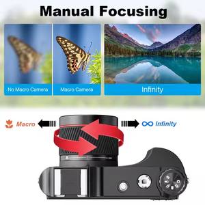 Videocámara Profesional Retro CMOS 4K HD con Zoom 18X, Tarjeta SD, Cámara Inteligente para Niñas, para Video <span class=keywords><strong>en</strong></span> <span class=keywords><strong>Vivo</strong></span> de Facebook - Product Image 2