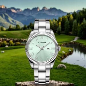 Reloj de Cuarzo de Lujo Unisex, Diseño Miyota, Elegante, Multicolor, de Acero Inoxidable y Cristal, Resistente al Agua 3BAR, Última Moda - Product Image 1