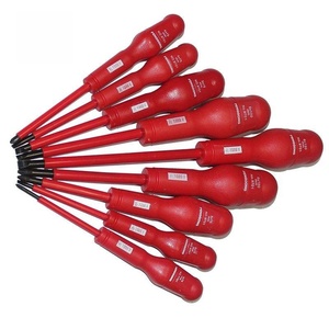 Jeu de <span class=keywords><strong>tournevis</strong></span> multifonctionnel pour <span class=keywords><strong>électricien</strong></span> avec 9 outils isolés Lames et pinces en acier inoxydable - Product Image 1