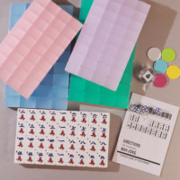 Tuiles de Mahjong américaines en acrylique transparent couleur gelée, conformes NMJL, avec numéros anglais, vente en gros d'usine