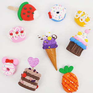 Pâte à <span class=keywords><strong>modeler</strong></span> à séchage à l'air entièrement personnalisable, souple et éducative, mini-desserts DIY pour le modelage, accessoire de jouets amusants, slime cristallin unique et amusant - Product Image 6