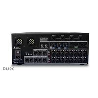 Raf Tipi 20 Kanallı Ses Dijital Mikser 2x800W 8 Ohm Amplifikatör Stereo Girişler Dokunmatik Ekran TCP/IP Ethernet Plastik