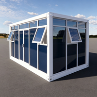 Conteneur d'expédition pliable robuste, prêt à l'emploi, maison préfabriquée pour entrepôt industriel, usine, bureau temporaire