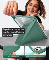 Étui pour iPad Air 11 pouces M3/M2 (2025/2024) et Air 10,9 pouces 5e/4e génération (2022/2020) avec support pliable 3+Y et porte-crayon