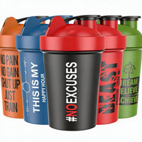 Bouteille de protéines portable, anti-fuite, sans BPA, pour la salle de sport, avec logo personnalisé et boule mélangeuse