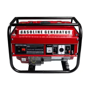 4 kW Único Cilindro 2-Stroke Ar Refrigerado Generador Set / 10 kVA Monofásico 6kW Benzin Gasolina Potência 5kW Gerador de Gasolina