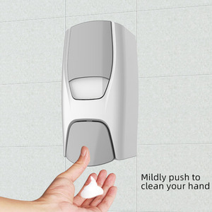 Trắng Đen Màu 500Ml 1000Ml Chai Có Thể Bơm Lại Và Hộp Mực Treo Tường Hướng Dẫn Sử Dụng Tạo Bọt Xà Phòng Cầm Tay - Product Image 2