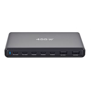 GaN Wall Charger Station PD 455W USB Hub Charging Desktop Macbook Pro iPad Phones Charging Station Brick PD Laptop pour <span class=keywords><strong>iPhone</strong></span> 16 - Product Image 3