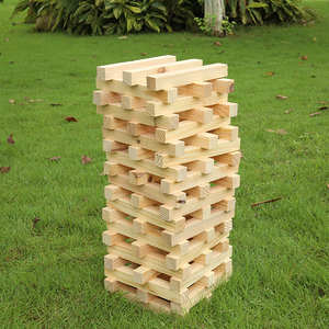 Gỗ khổng lồ nhào lộn khối tháp trò chơi thiết lập 60 PC cho tất cả các tuổi ngoài trời hoặc trong nhà - Product Image 2