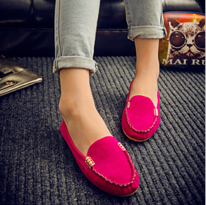 <span class=keywords><strong>Mocassini</strong></span> da <span class=keywords><strong>Donna</strong></span> con Punta Tonda e Tomaia Bassa in <span class=keywords><strong>Camoscio</strong></span>, Scarpe Casual da Studentessa - Product Image 3