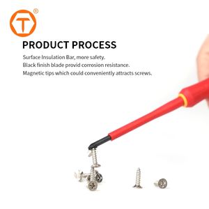 Профессиональный инструмент для ремонта, Магнитный Отвертка, 13 шт., 1000 В, VDE, Набор отверток для электрика с тестером напряжения - Product Image 4
