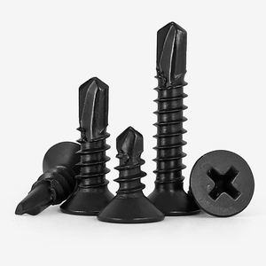#6 #8 #10 #12 in <span class=keywords><strong>acciaio</strong></span> <span class=keywords><strong>inox</strong></span> 410 nero zinco placcato Phillips testa piatta Tek <span class=keywords><strong>viti</strong></span> <span class=keywords><strong>autoforanti</strong></span> in lamiera - Product Image 2