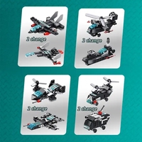 NOUVEAU Blast War 6 en 1 Assemblé Garçon Intelligence Jouet Police Transforming Robot King Building Blocks Bricks Toys