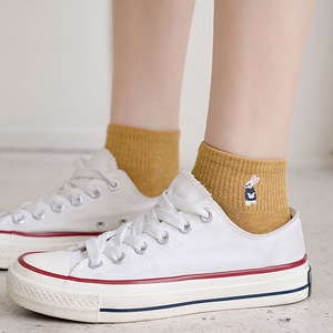 Ankle <b>Socks</b> Cotton Cartoon Pattern Breathable Daily Wear for Adults Spring Casual Style Multiple Colors - Product Image 3